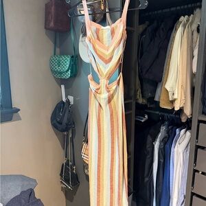 Altard State Striped Multicolor Maxi Dress